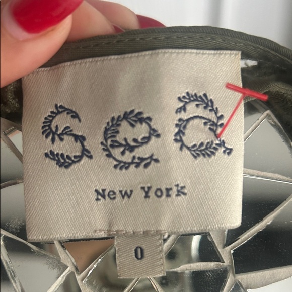 Sea New York Olive Green Mini Dress size 0 - Picture 3 of 16